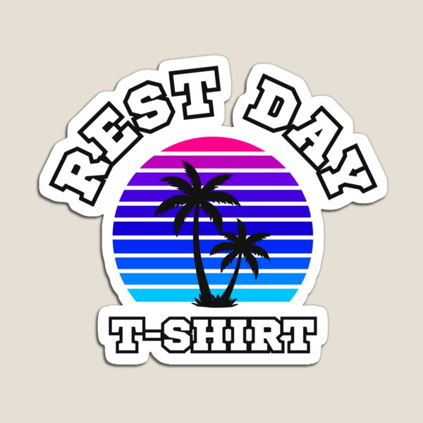 Item preview, Rest Day T‑Shirt Retro Beach Vibes designed and sold by JusText.