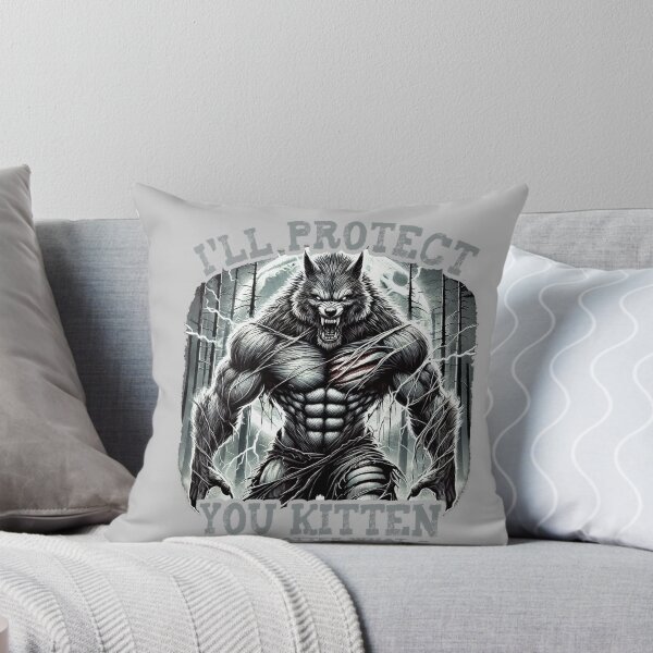 Item preview, Funny Graphic Tee I'll Protect You Kitten Alpha Wolf Meme designed and sold by mjohnson9.