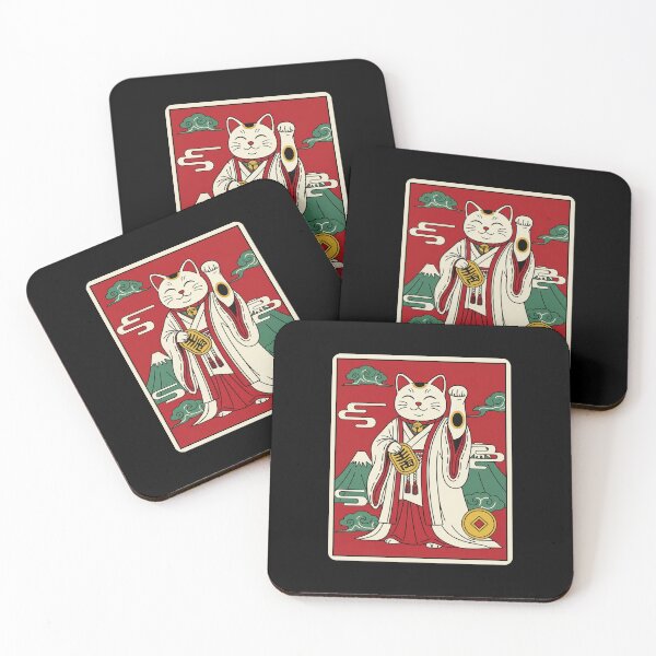 Item preview, Maneki Neko Lucky Cat Kimono Gold Coin Japanese Traditional designed and sold by JordynLadukeg65.