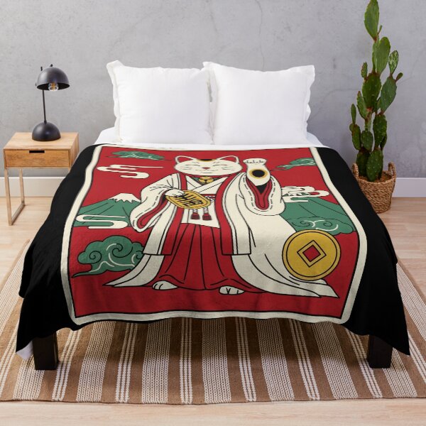 Item preview, Maneki Neko Lucky Cat Kimono Gold Coin Japanese Traditional designed and sold by JordynLadukeg65.