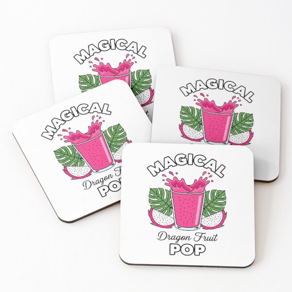 Item preview, Magical Dragon Fruit Pop – Pink Pitaya Smoothie Tropical Drink Art designed and sold by C3J7.
