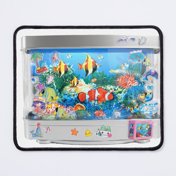 Item preview, Retro Digital Aquarium Fishbowl Frutiger Aero designed and sold by NostalgiaOS.