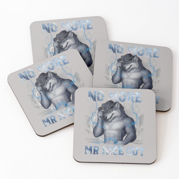 Item preview, No More Mr Nice Guy Funny Alpha Wolf Meme Unhinged Brainrot designed and sold by mjohnson9.