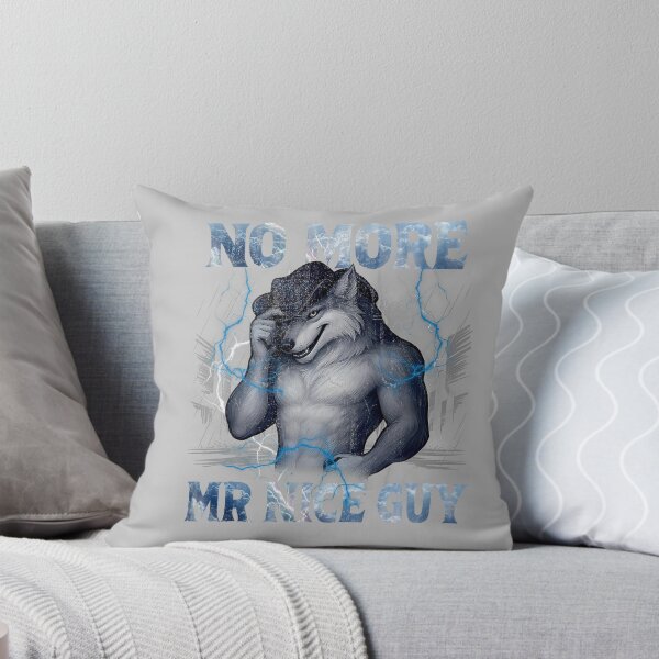 Item preview, No More Mr Nice Guy Funny Alpha Wolf Meme Unhinged Brainrot designed and sold by mjohnson9.
