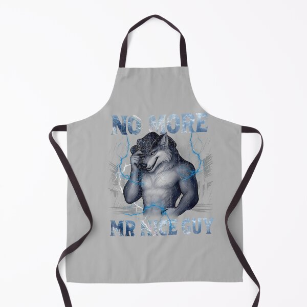 Item preview, No More Mr Nice Guy Funny Alpha Wolf Meme Unhinged Brainrot designed and sold by mjohnson9.