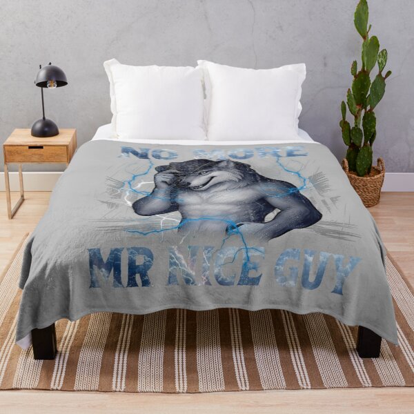 Item preview, No More Mr Nice Guy Funny Alpha Wolf Meme Unhinged Brainrot designed and sold by mjohnson9.