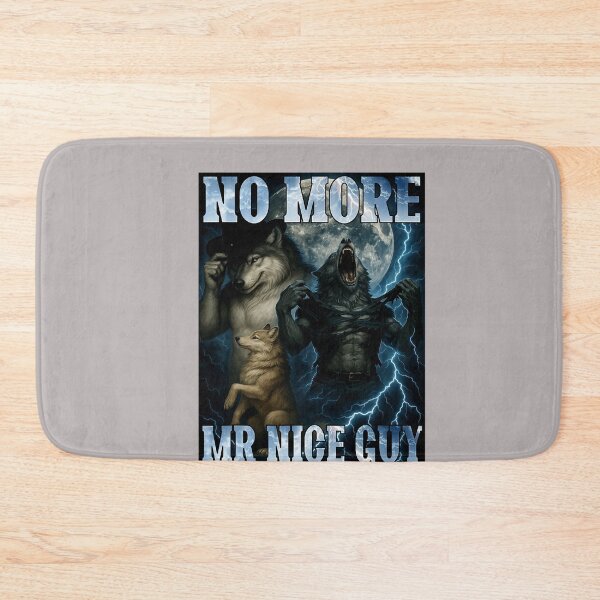 Item preview, No More Mr Nice Guy Funny Alpha Wolf Meme Dad Papa Men Gifts  designed and sold by mjohnson9.