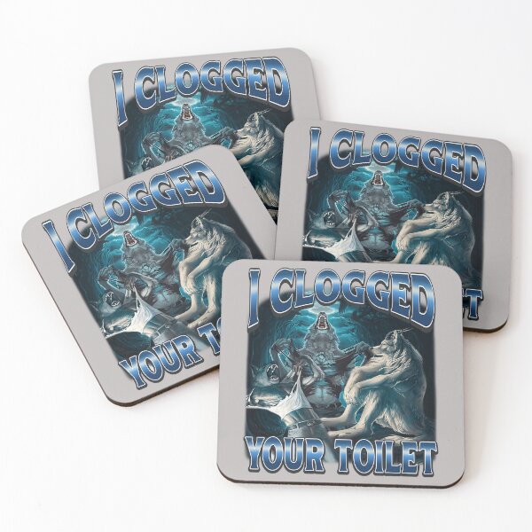 Item preview, I Clogged Your Toilet Funny Alpha Wolf Meme Stupid Brainrot designed and sold by mjohnson9.