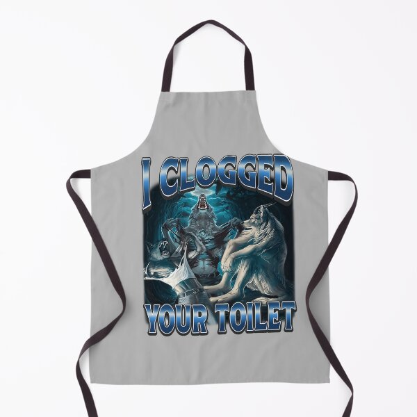 Item preview, I Clogged Your Toilet Funny Alpha Wolf Meme Stupid Brainrot designed and sold by mjohnson9.