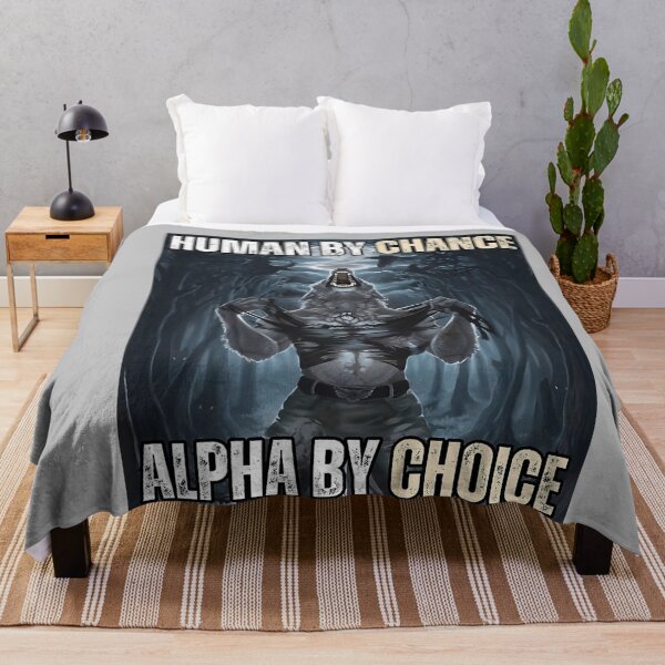 Item preview, Human by Chance Alpha by Choice Funny Alpha Wolf Meme designed and sold by mjohnson9.