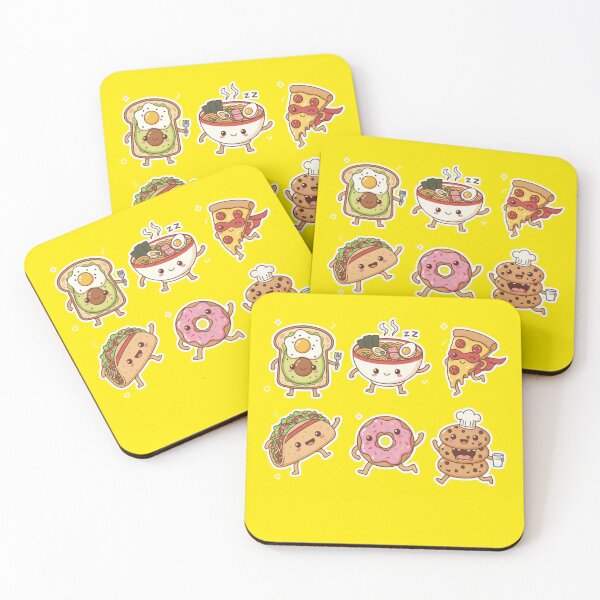 Item preview, cute food sticker collection  designed and sold by Why Dwis.
