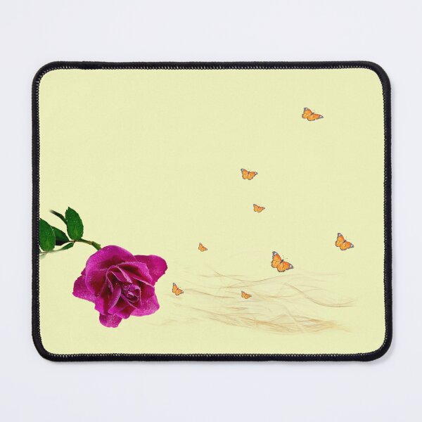 Item preview, Rose flowers and Butterflies decor art designed and sold by Natart1004.