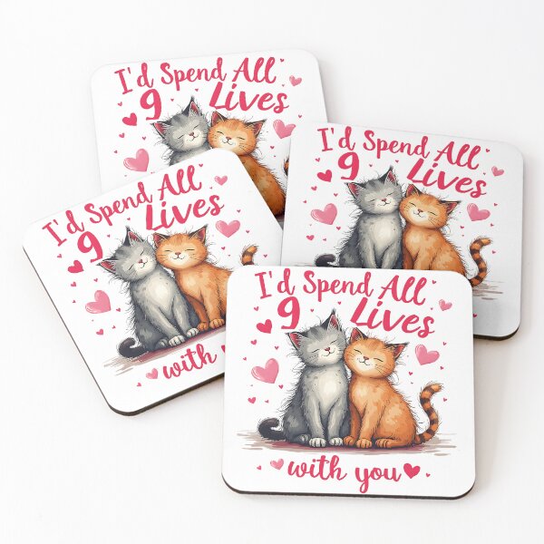Item preview, Spend All 9 Lives With You - Valentine designed and sold by athanasioungr.