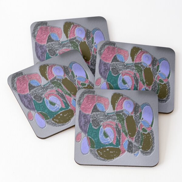Item preview, concrete carnival blend colorful hand drawn geometric abstract design designed and sold by SmashingDeals.