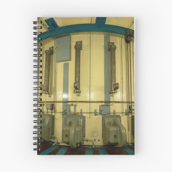Item preview, Lubmin Nuclear Power Plant Interior – Turbine Hall/Plant Room with Pipes & Technology | Industrial Photography designed and sold by MarkusUrbex.