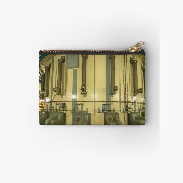 Item preview, Lubmin Nuclear Power Plant Interior – Turbine Hall/Plant Room with Pipes & Technology | Industrial Photography designed and sold by MarkusUrbex.