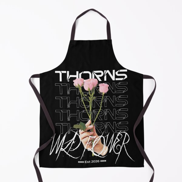 Item preview, THORNS Wild Flower Dark Streetwear Graphic T-Shirt designed and sold by outlyndstudios2.
