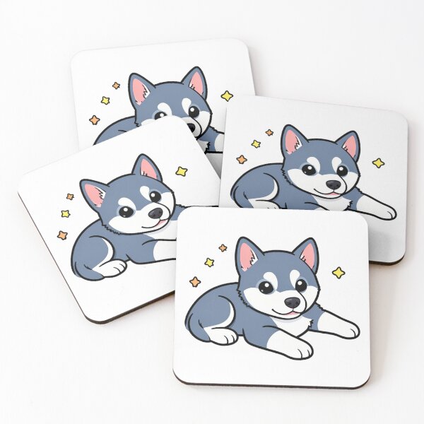 Item preview, Cute Cartoon Husky Laying Down With Stars designed and sold by zrz.