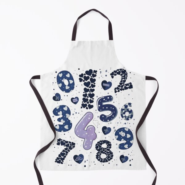 Item preview, Blue Hearts Number Pattern - Cute Aesthetic Math Numbers for Kids and Teachersent designed and sold by StillDow.