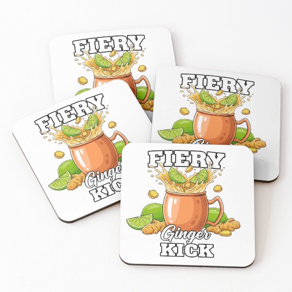 Item preview, Fiery Ginger Kick – Spicy Ginger Lime Drink Tropical Beverage Art designed and sold by C3J7.