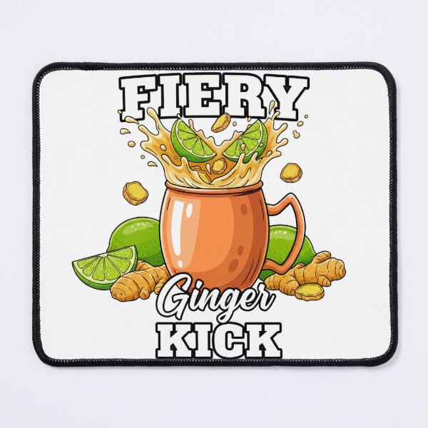 Item preview, Fiery Ginger Kick – Spicy Ginger Lime Drink Tropical Beverage Art designed and sold by C3J7.