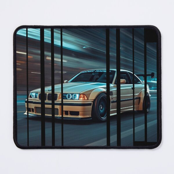 Item preview, BW 36 coupe with wide body kit, street racing vibe, high contrast neon colors 17 designed and sold by Neon G.