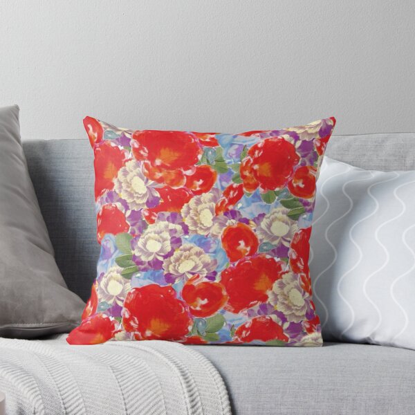 Item preview,  Vintage Orange Mauve Roses Digital Faux Decoupage Collage designed and sold by Licorice Moon.
