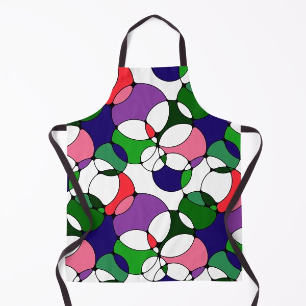 Item preview, Neurographic Joy Abstract Overlapping Shapes Pink Blue Red Green Purple designed and sold by thecolorbirdie.