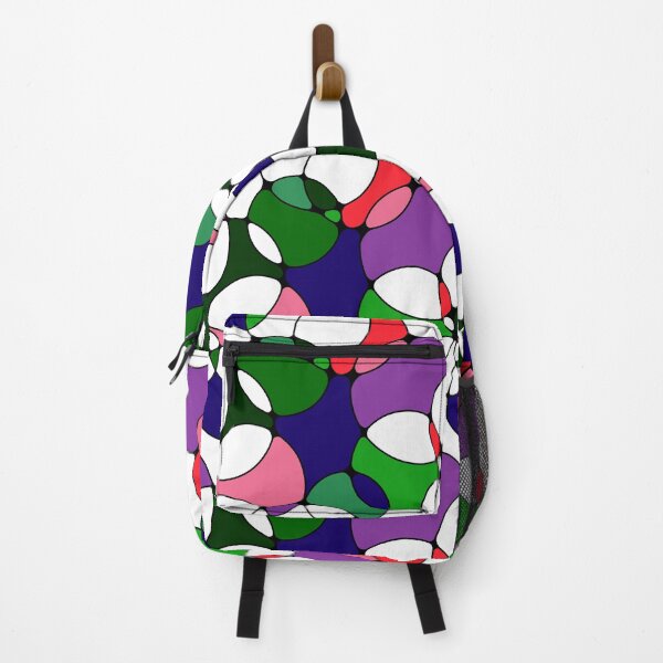 Item preview, Neurographic Joy Abstract Overlapping Shapes Pink Blue Red Green Purple designed and sold by thecolorbirdie.