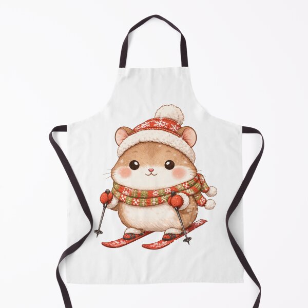 Item preview, Cute Cozy Hamster Skiing in Winter designed and sold by Pia.