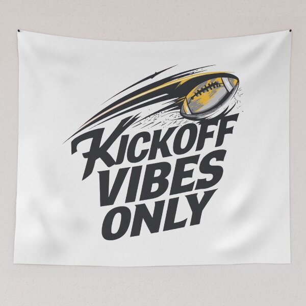 Item preview, Kickoff Vibes Only – Game Day Football Energy T-Shirt designed and sold by RMTrendy.