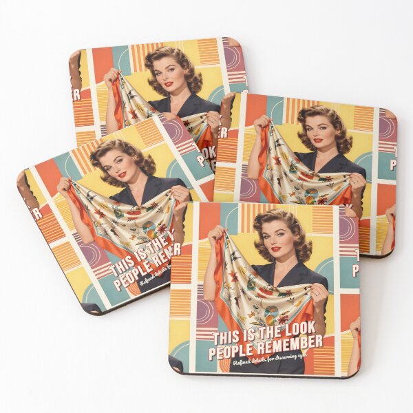 Item preview, Silk Scarf Poster – This Is the Look People Remember designed and sold by MooLaLa.Store.