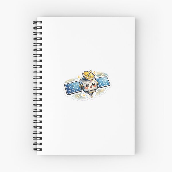 Item preview, Kawaii Space Satellite Sticker (Cute Happy Satellite) designed and sold by SnugglePod Studio.