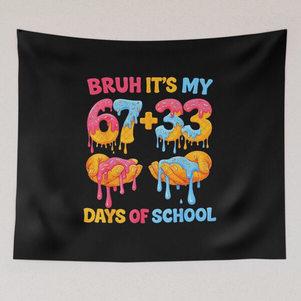 Item preview, Bruh It’s My 67+33 Days of School Drip Funny 100 Days Design designed and sold by gladysenglish.