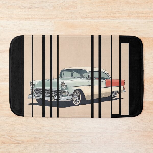 Item preview, Chevy Bel Air 1955, 50s pastel palette, chrome shine, mid-century 6 designed and sold by Neon G.