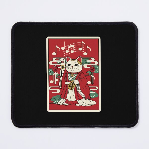 Item preview, Maneki Neko Lucky Cat Musician Kimono Japanese Traditional designed and sold by JordynLadukeg65.