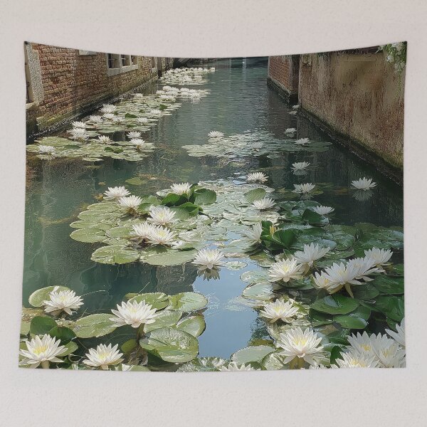 Item preview, Water Lily Serenade in Venice’s Secret Canal designed and sold by Venon28.