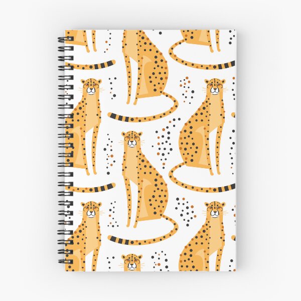 Item preview, Mod Stylized Cheetah Cats & Dots Animal Print designed and sold by RetroMaggie.
