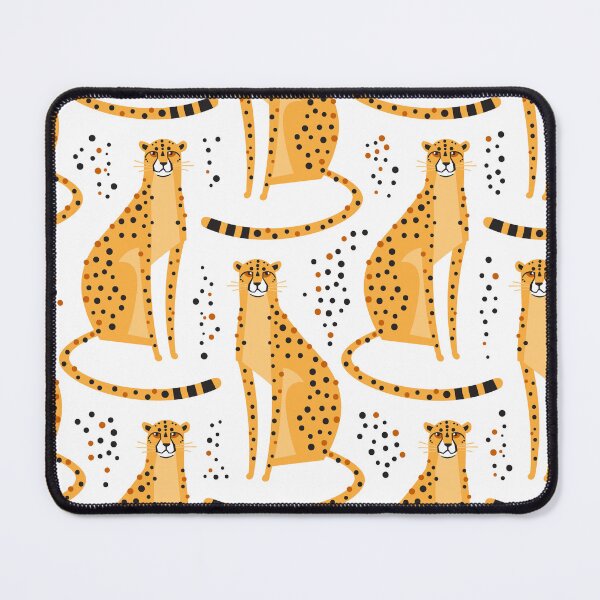 Item preview, Mod Stylized Cheetah Cats & Dots Animal Print designed and sold by RetroMaggie.