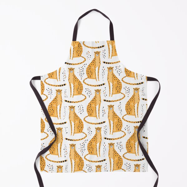 Item preview, Mod Stylized Cheetah Cats & Dots Animal Print designed and sold by RetroMaggie.