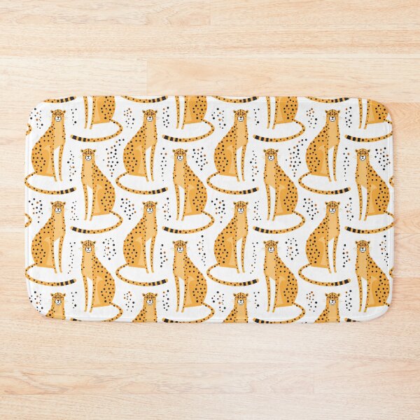 Item preview, Mod Stylized Cheetah Cats & Dots Animal Print designed and sold by RetroMaggie.