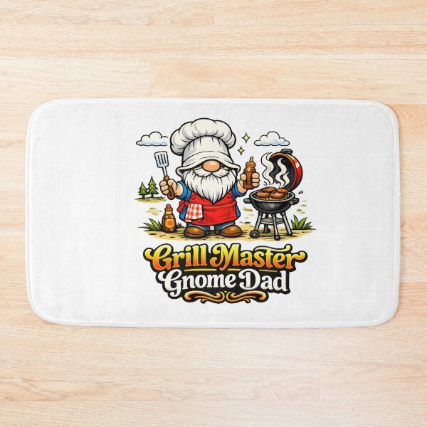 Item preview, Grill Master Gnome Dad – Whimsical BBQ Fantasy Art designed and sold by Moriarty's Digital Visions.