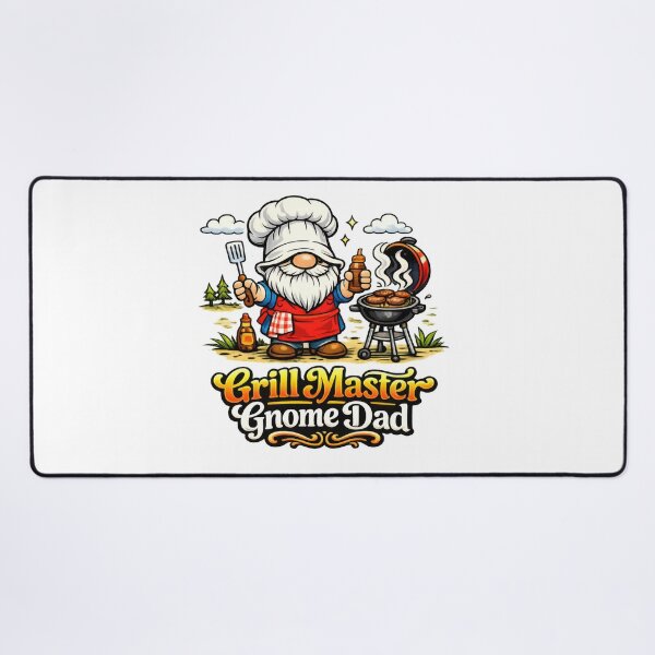 Item preview, Grill Master Gnome Dad – Whimsical BBQ Fantasy Art designed and sold by Moriarty's Digital Visions.