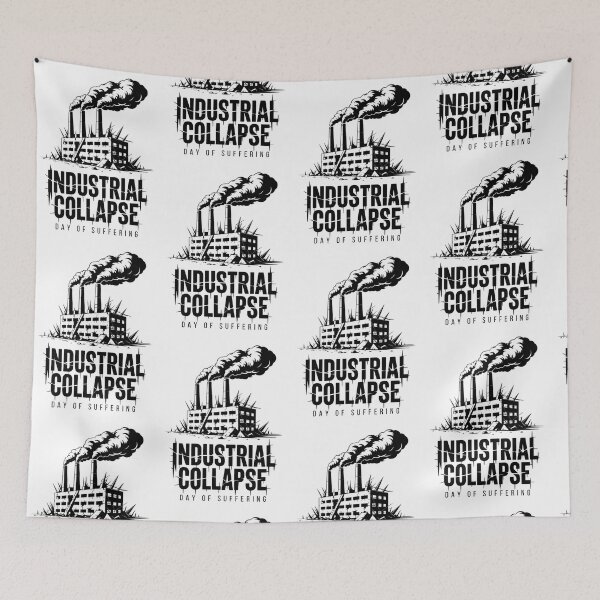 Item preview, Visualize Industrial Collapse Hardcore Metalcore Dystopian Graphic designed and sold by Nordic Echo.