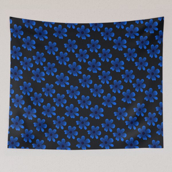 Item preview, Blue Coral Pattern on Dark Background designed and sold by Andrew  Hitchen.