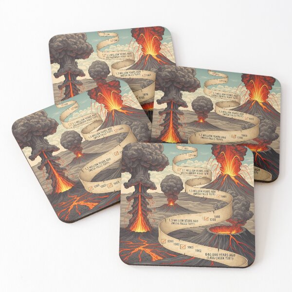 Item preview, Yellowstone Supervolcano Eruption Timeline Poster designed and sold by RBCTk.