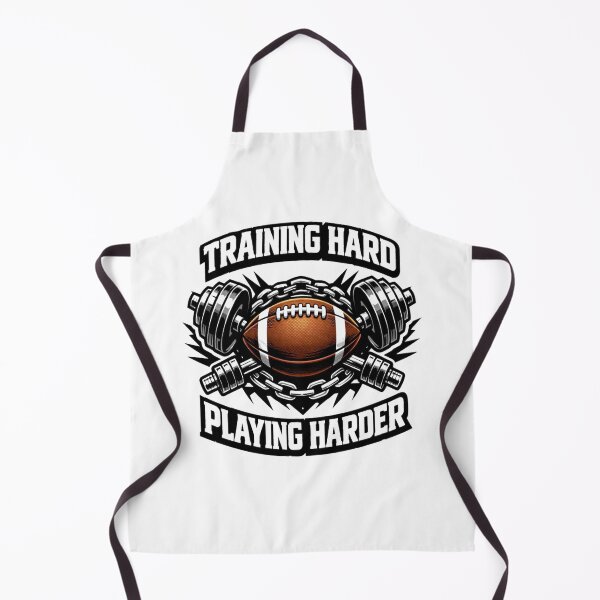 Item preview, Training Hard Playing Harder – Football Gym Motivation Shirt designed and sold by RMTrendy.