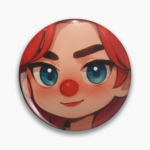 Item preview, red-haired clown designed and sold by Ecosetereos.