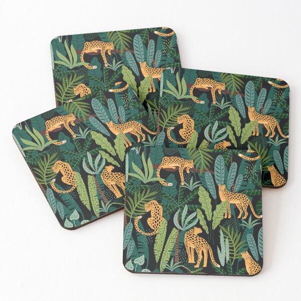 Item preview, Exotic Tropical Cheetah Cat Jungle Print designed and sold by RetroMaggie.