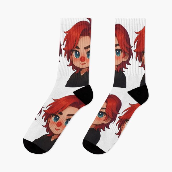 Item preview, red-haired clown designed and sold by Ecosetereos.